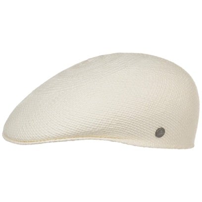 Casquette Plate en Paille Panama by Lierys