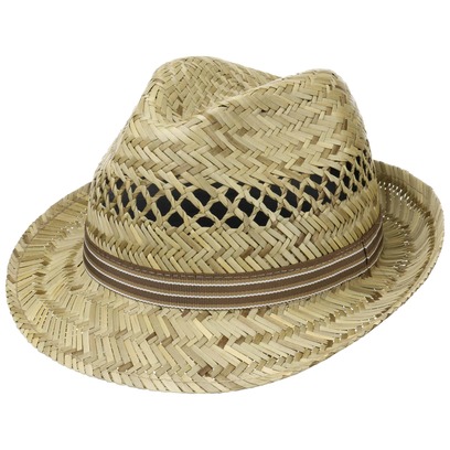 Chapeau en Paille Striped Ribbon by Lipodo