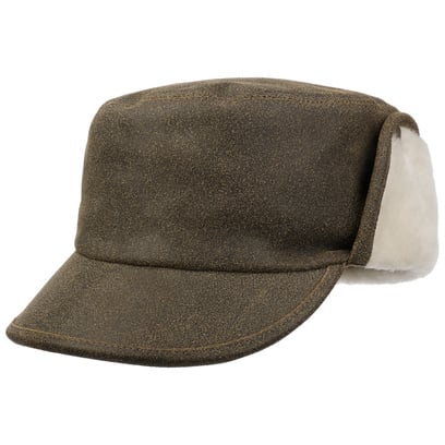 Casquette Army Cuir avec Oreillettes by Lierys