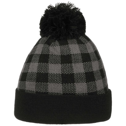 Bonnet � Pompon Checked Beanie