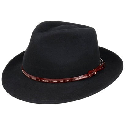 Chapeau en Feutre avec Bande de Cuir by Lierys