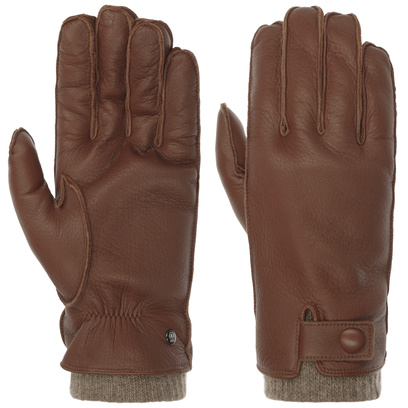 Gants en Cuir Soft Button by Roeckl