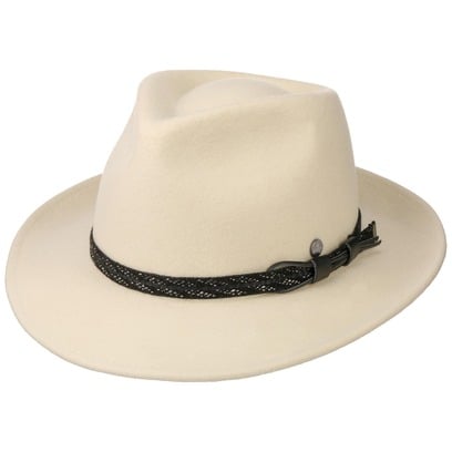 Chapeau en Feutre Barnell White Bogart by Lierys