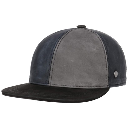 Casquette en Cuir 6 Panel Tricolour by Lierys