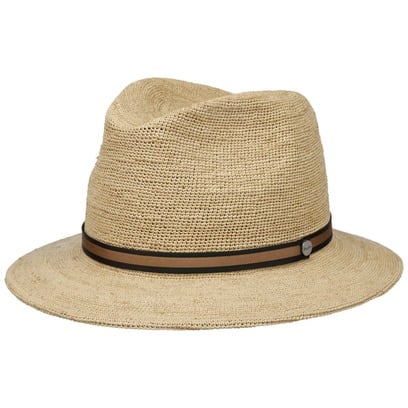 Chapeau Mall�able en Paille Crochet by Borsalino