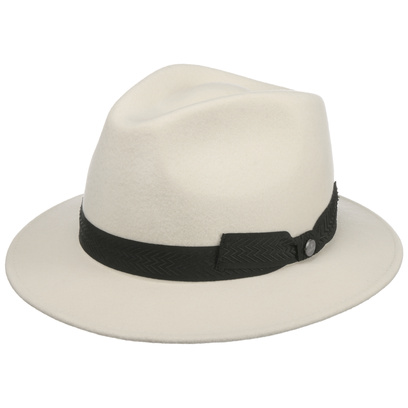 Chapeau en Laine White Patterson by Lierys