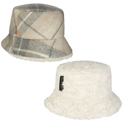 Chapeau R�versible Doriet Check Bucket by Mayser