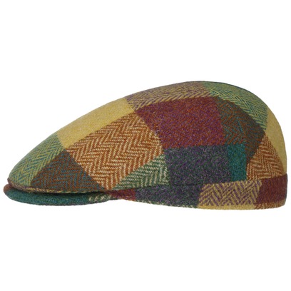Casquette Herringbone Harris Tweed Colour Check