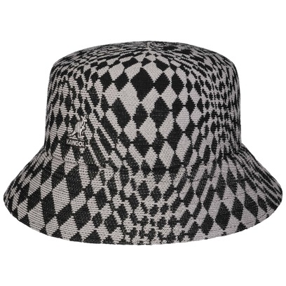Chapeau en Tissu Warped Check Bucket by Kangol