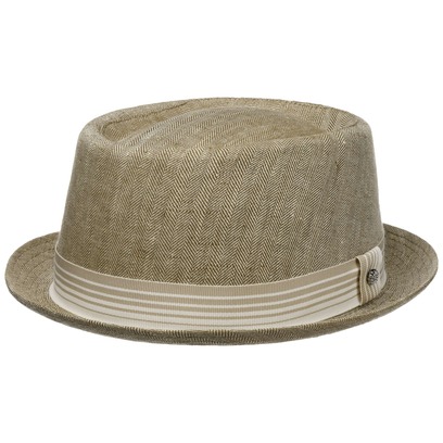 Chapeau en Tissu Herringbone Pork Pie by Lierys