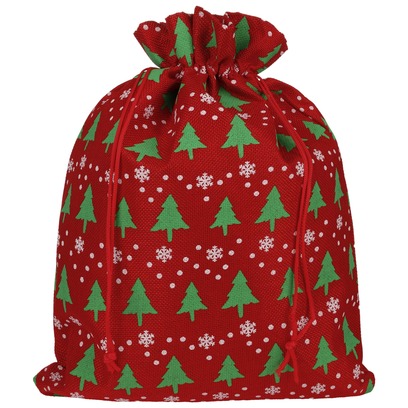 Pochette Cadeau Christmas Trees 30 cm x 40 cm