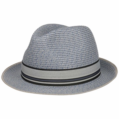 Chapeau en Paille Striped Band Fedora