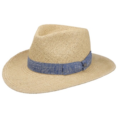 Chapeau en Paille Blue Band Traveller by Lierys