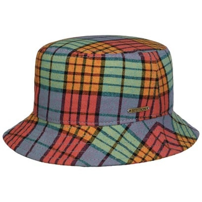 Chapeau en Tissu Colour Check Bucket by Stetson