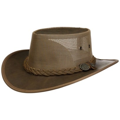 Chapeau en Cuir Brandon Mesh Crown by Scippis