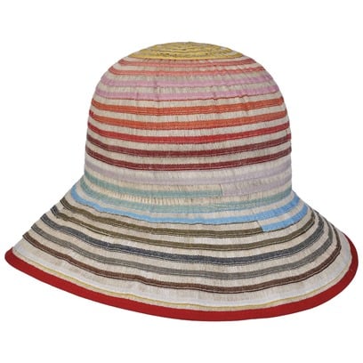Chapeau en Lin Multicolour Stripes by bedacht