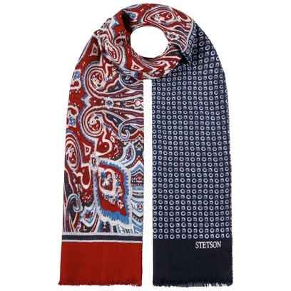 �charpe en Laine Four Colours Paisley by Stetson