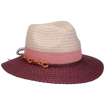 Chapeau en Paille Tricolour Traveller