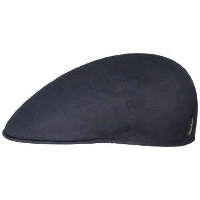 Casquette Plate en Lin Uni by Borsalino