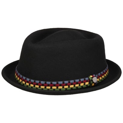 Chapeau Knit Colour Band Pork Pie by Lierys