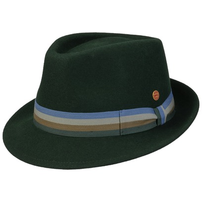 Chapeau en Laine Four Colour Band Trilby by Mayser