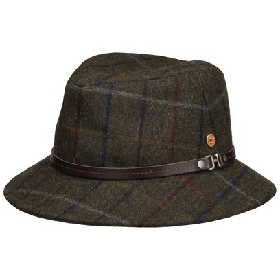 Chapeau en Laine Check Bucket by Mayser