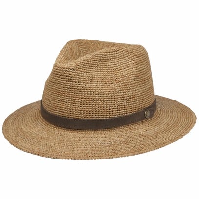 Chapeau en Paille Crochet Rollable by Stetson