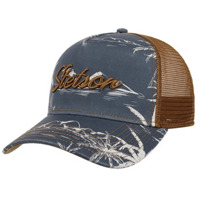 Casquette Trucker Minimal Aloha Print by Stetson