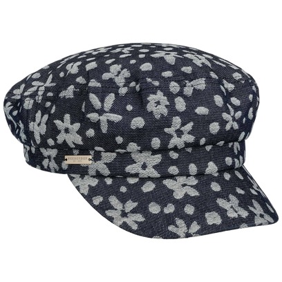 Casquette Marin Flower Denim by Seeberger