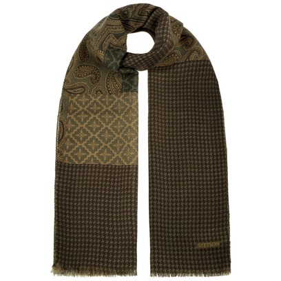 �charpe en Laine Houndstooth Paisley by Stetson