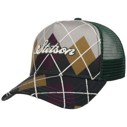 Casquette Trucker Argyle Check by Stetson