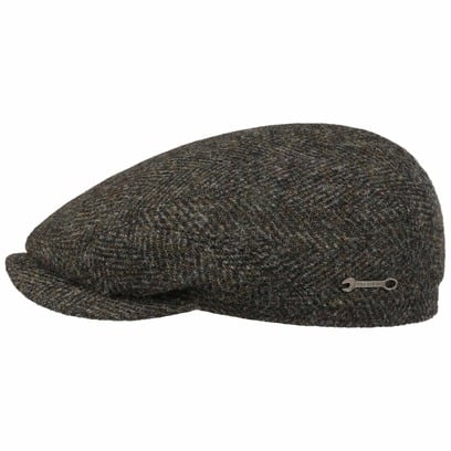 Casquette Plate Harris Tweed Driver by Stetson