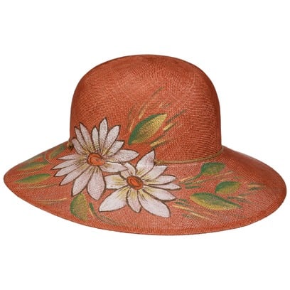 Chapeau en Paille Miarona Flowers by Lierys