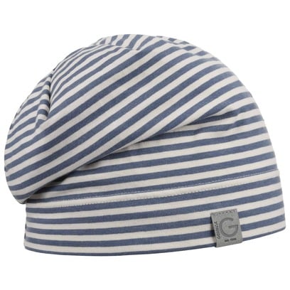 Bonnet Beanie Twotone Stripes by Gebeana