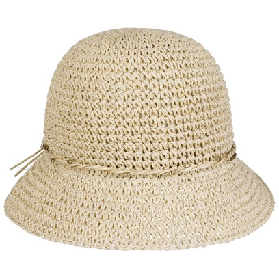 Chapeau en Paille Uni Crochet by Loevenich