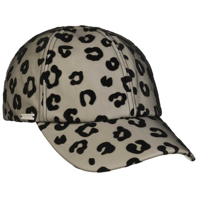 Casquette Faux Leather Leo Print by Seeberger