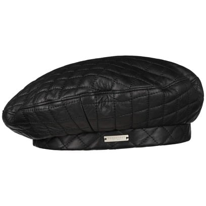 B�ret Basque en Cuir Quilted by Seeberger