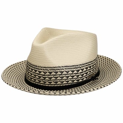 Chapeau en Paille Meola Twotone Fedora by Stetson