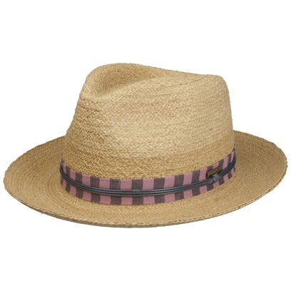 Chapeau de Raphia Veluro Fedora by Stetson