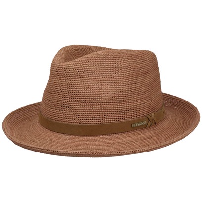 Chapeau de Raphia Fedora Crochet by Stetson
