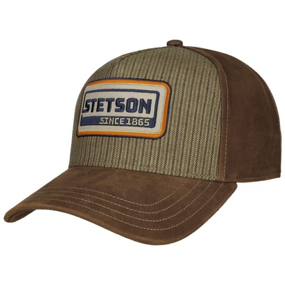 Casquette en Cuir Retro Stripes by Stetson