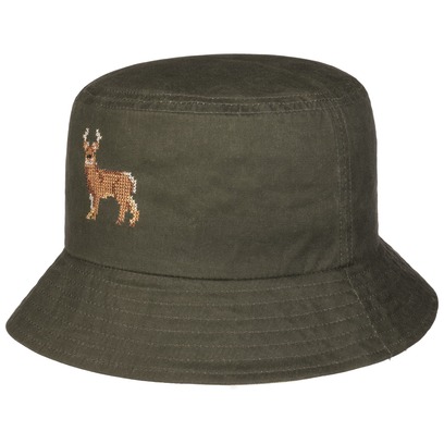 Chapeau Reindeer Waxed Cotton Bucket by Lipodo