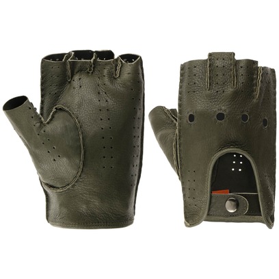 Gants sans Doigts en Cuir Calviro by Caridei