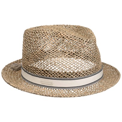 Chapeau en Zostère Vented Fedora by Seeberger