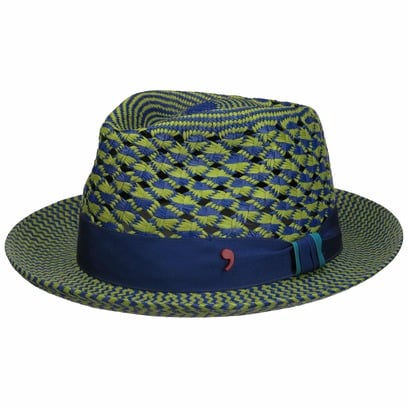 Chapeau Panama Blue & Green by Alfonso D�Este