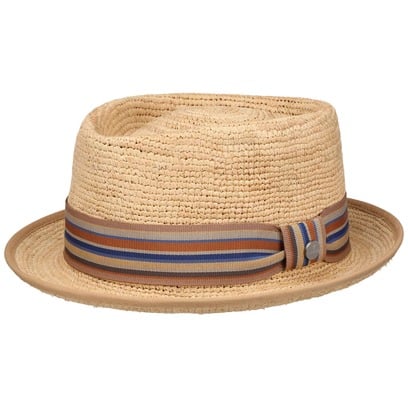 Chapeau Crochet Raphia Pork Pie by Lierys