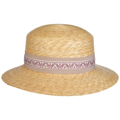 Chapeau Canotier en Paille de Blé Allgovia