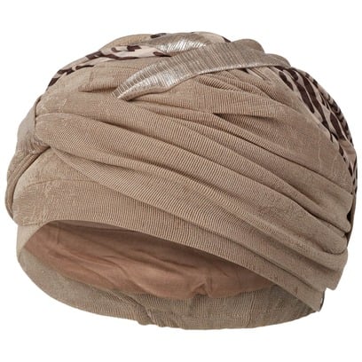 Turban Perla Taupe Tiger by Christine Headwear
