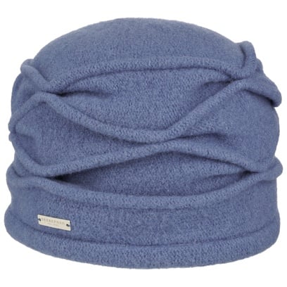Bonnet en Laine Foulée Avec Faltendetail by Seeberger