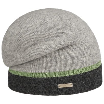 Bonnet Beanie en Laine Shiny Stripe by Seeberger